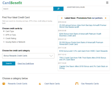 Tablet Screenshot of cardbenefit.com
